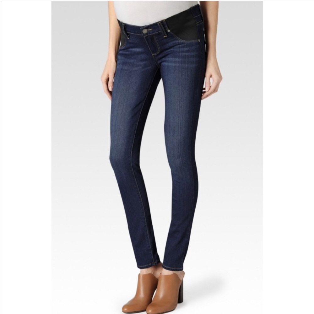 Paige verdugo ultra skinny maternity jeans.